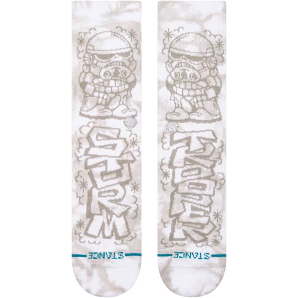 Chaussette STANCE DJ TROOPER CREW WHITE