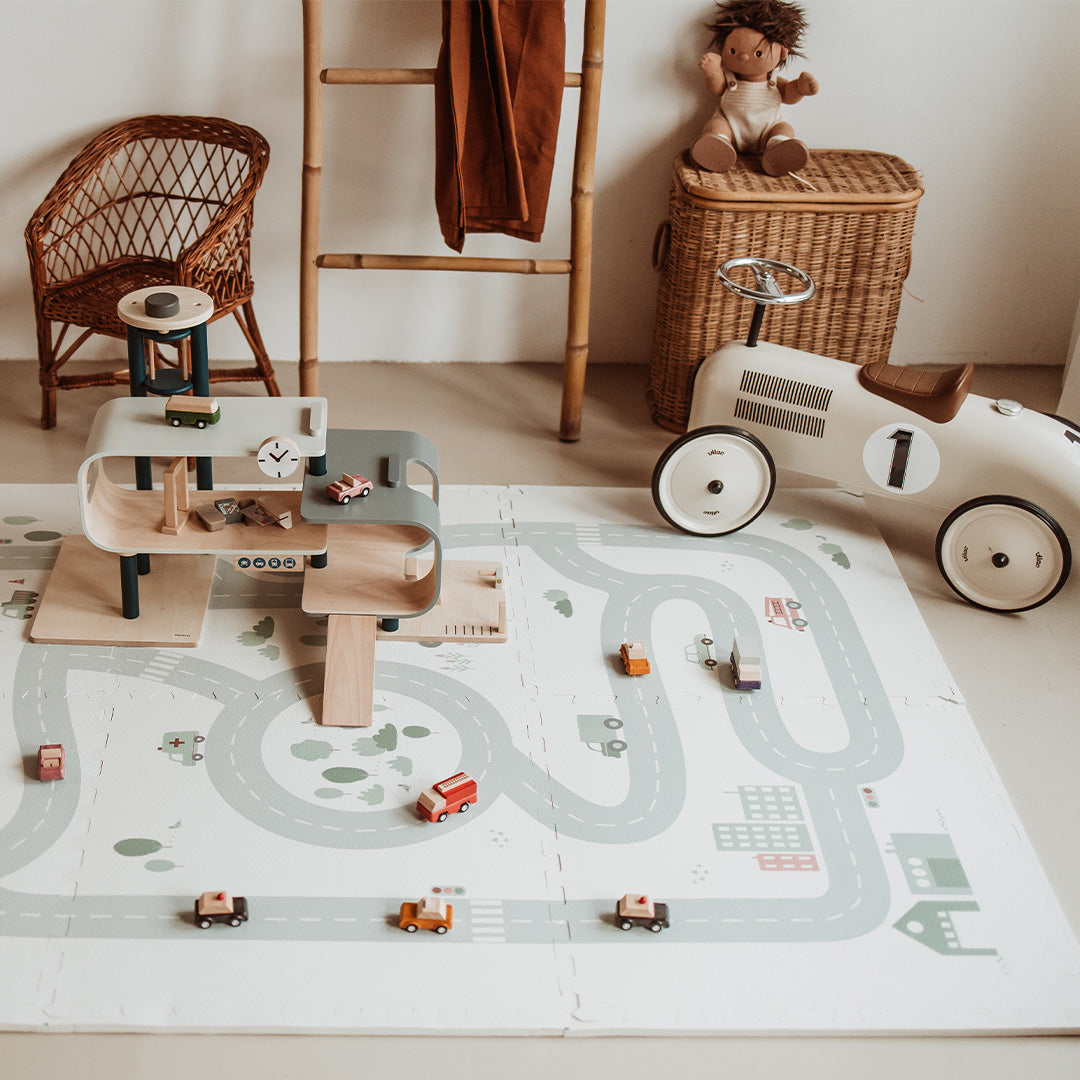play&go 3-in-1 foam speelmat tiloo - road - 120x180 cm