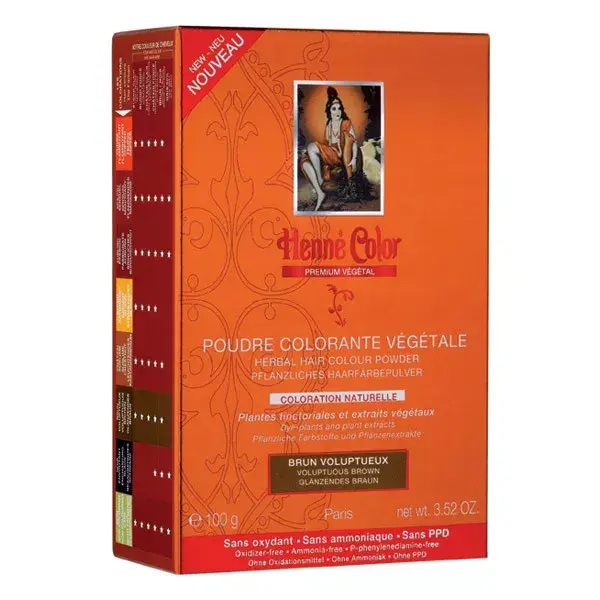 Henne Color Poudre Colorante Brun Voluptueux 100g