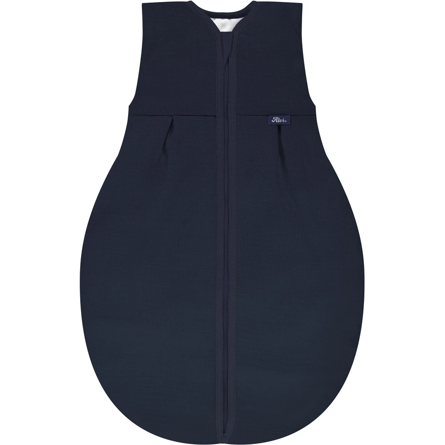 Alvi® 4-Seasons Mull-Schlafsack Poseidon dunkelblau