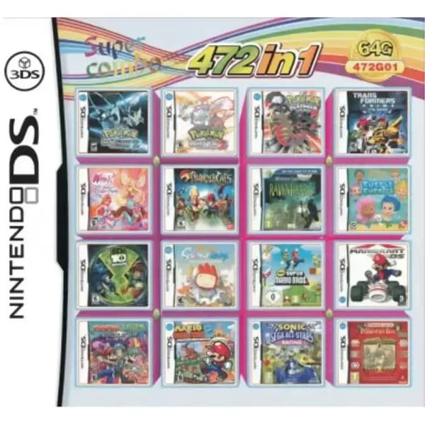 472 in 1 Nintendo DS, 3DS, DS Lite Compilation Game Cartridge Video Games