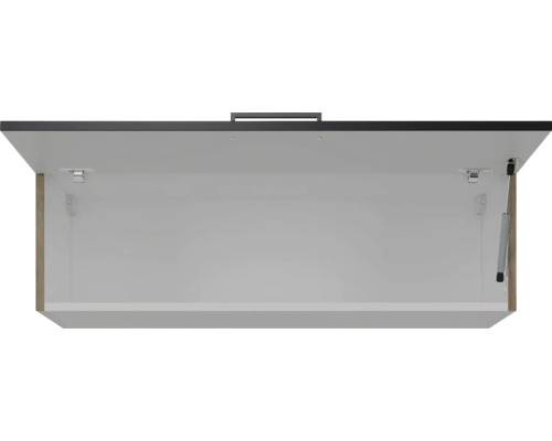 Flex Well Capri wandkast (B x D x H): 100 x 32 x 32 cm, matzwart, anti-vingerafdruk, gedemonteerd