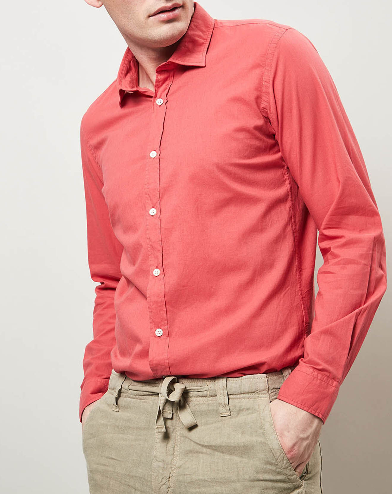 Hartford Chemise slim Sammy rouge