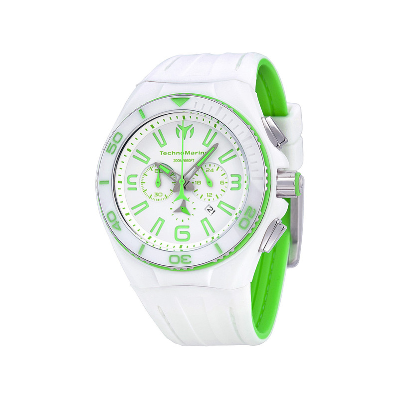 Montre Technomarine homme blanc vert