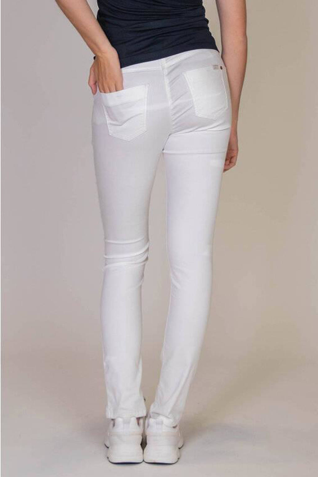 LOVE2WAIT low waist skinny broek Emerald wit