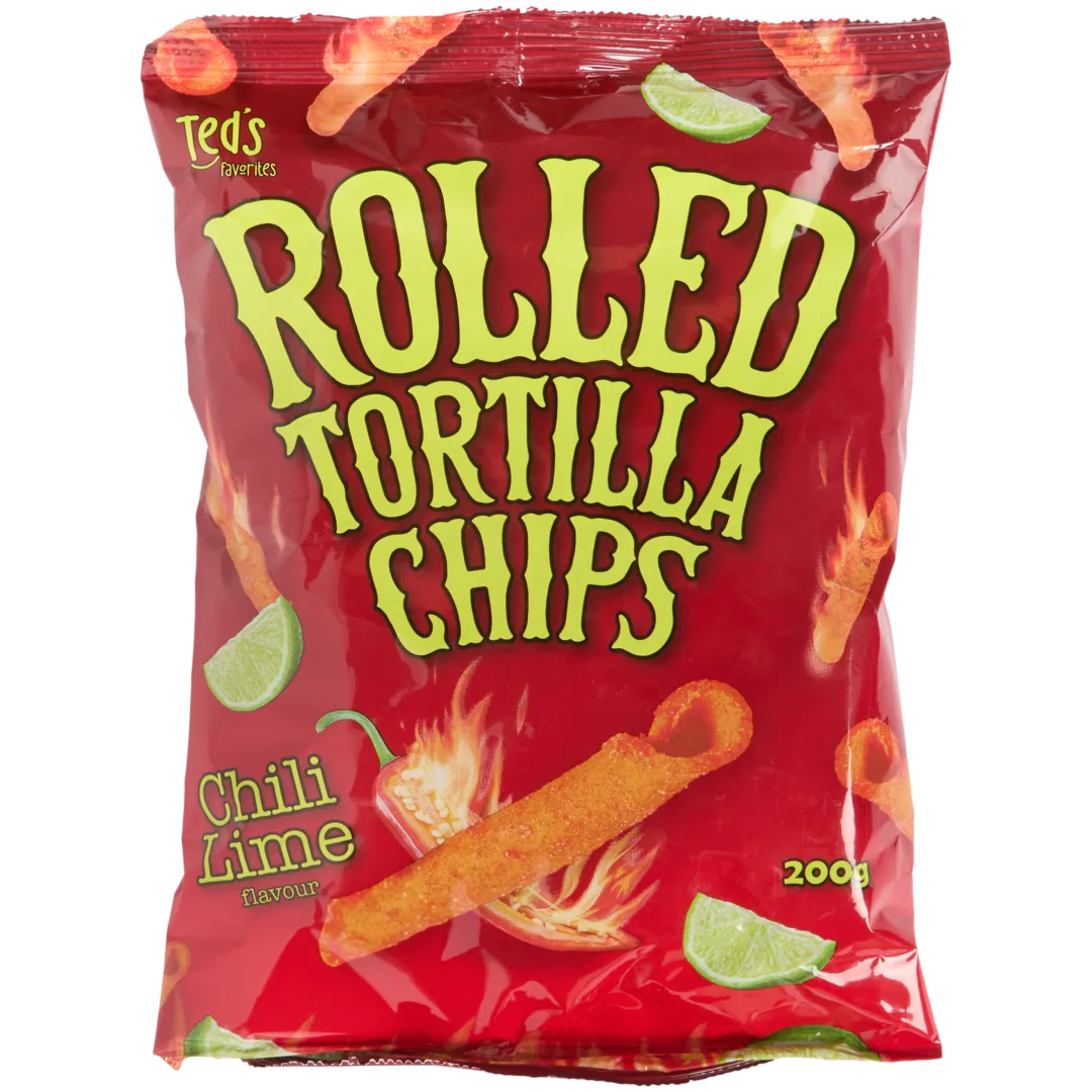 Chips tortilla enroulées