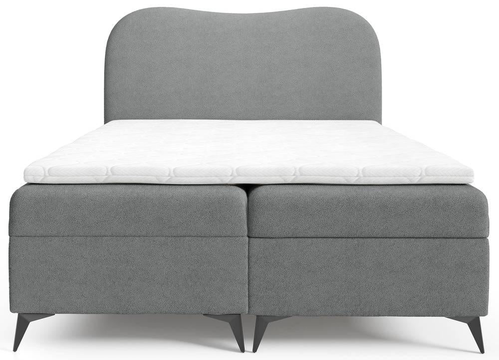 NADUVI Collection Boxspring Adler bouclé met opbergruimte 160 x 200 cm