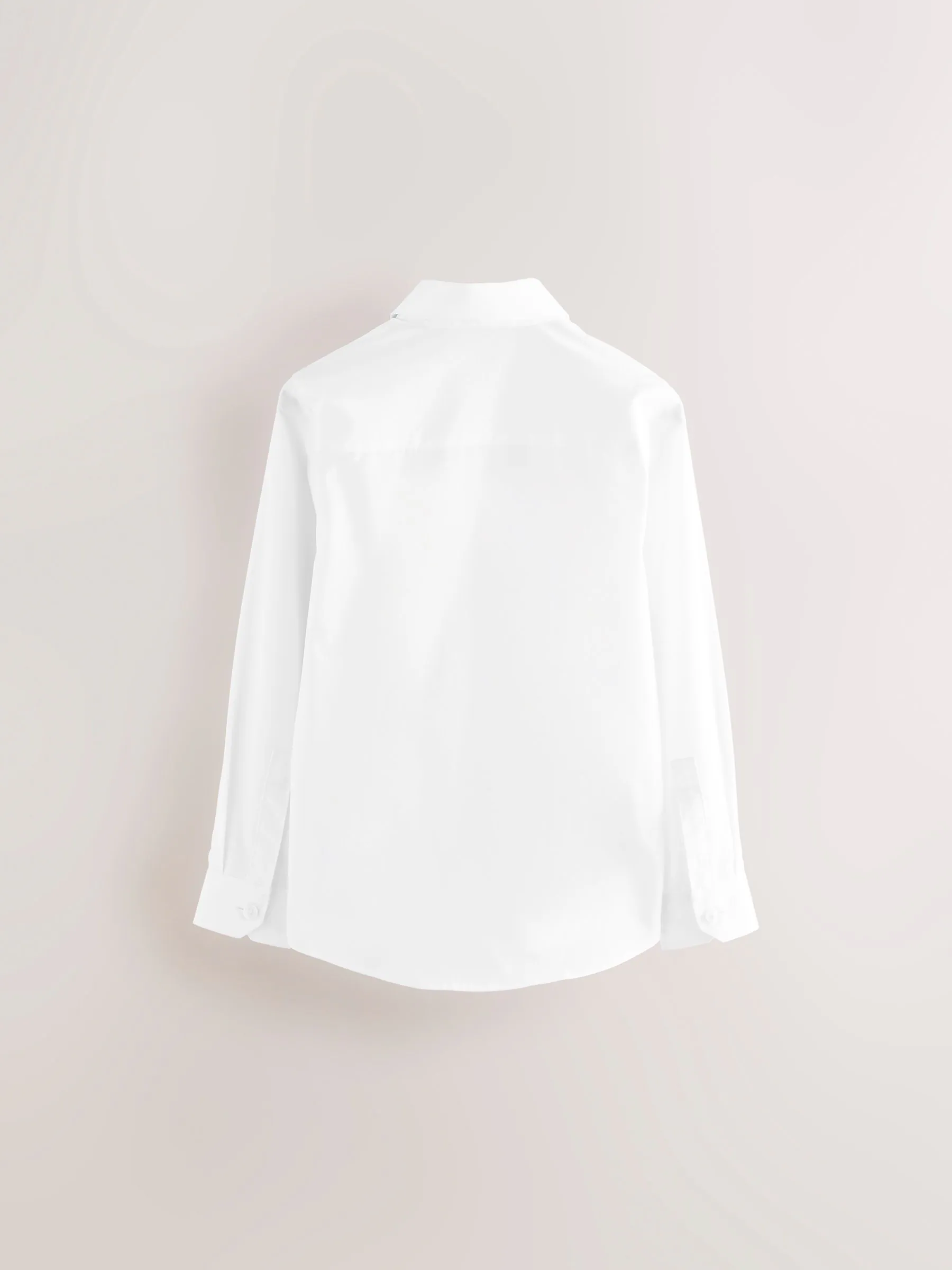 Wit - Clarks Long Sleeve School Shirts 3 Pack