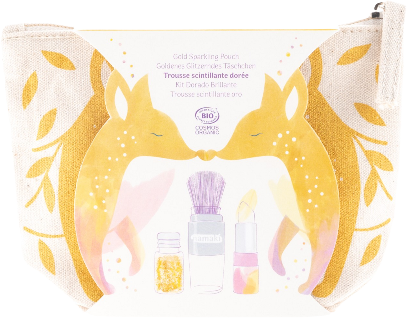 namaki  Gold Fox Sparkling Pouch