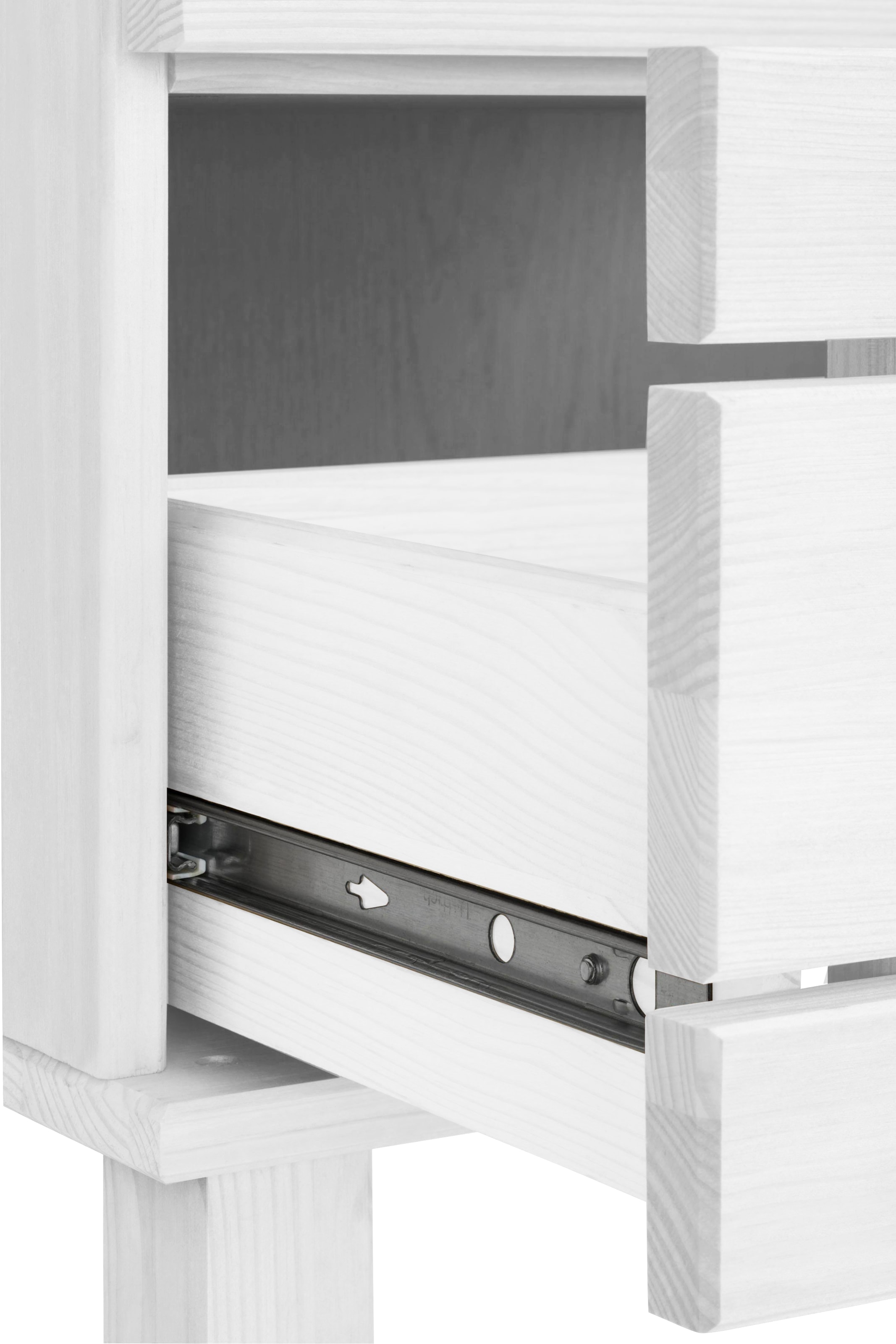 Home affaire Waschbeckenunterschrank »JOSIE« Breite 60, aus Massivholz, Metallgriffe, 1 Schublade & 2 Türen