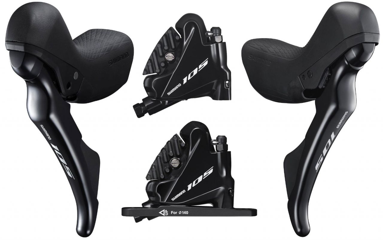 Shimano 105 ST-R7020+BR-R7070 2x11-fach Scheibenbremsen-Set kaufen | Bike-Discount