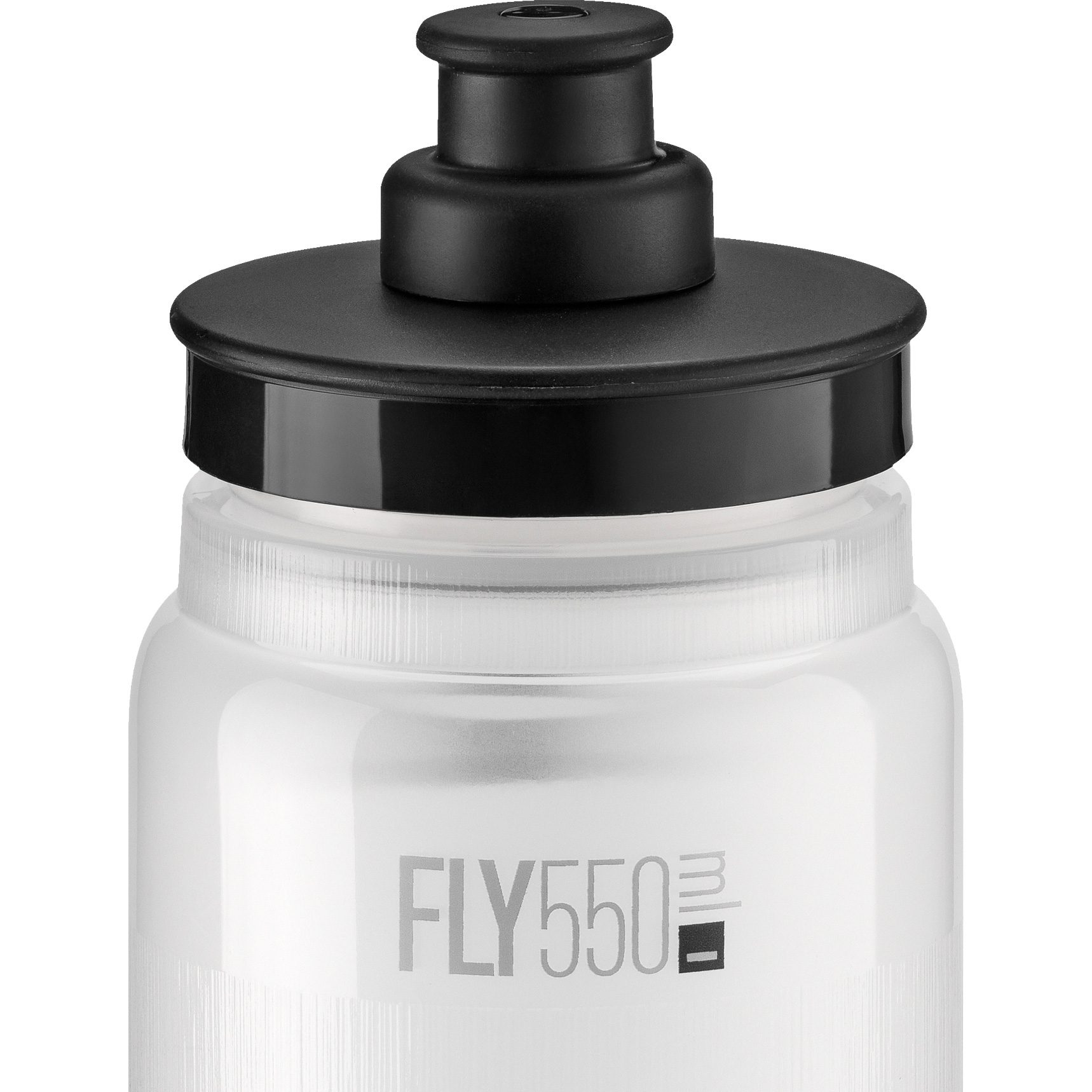 Elite Fly Tex Trinkflasche 550ml transparent schwarz