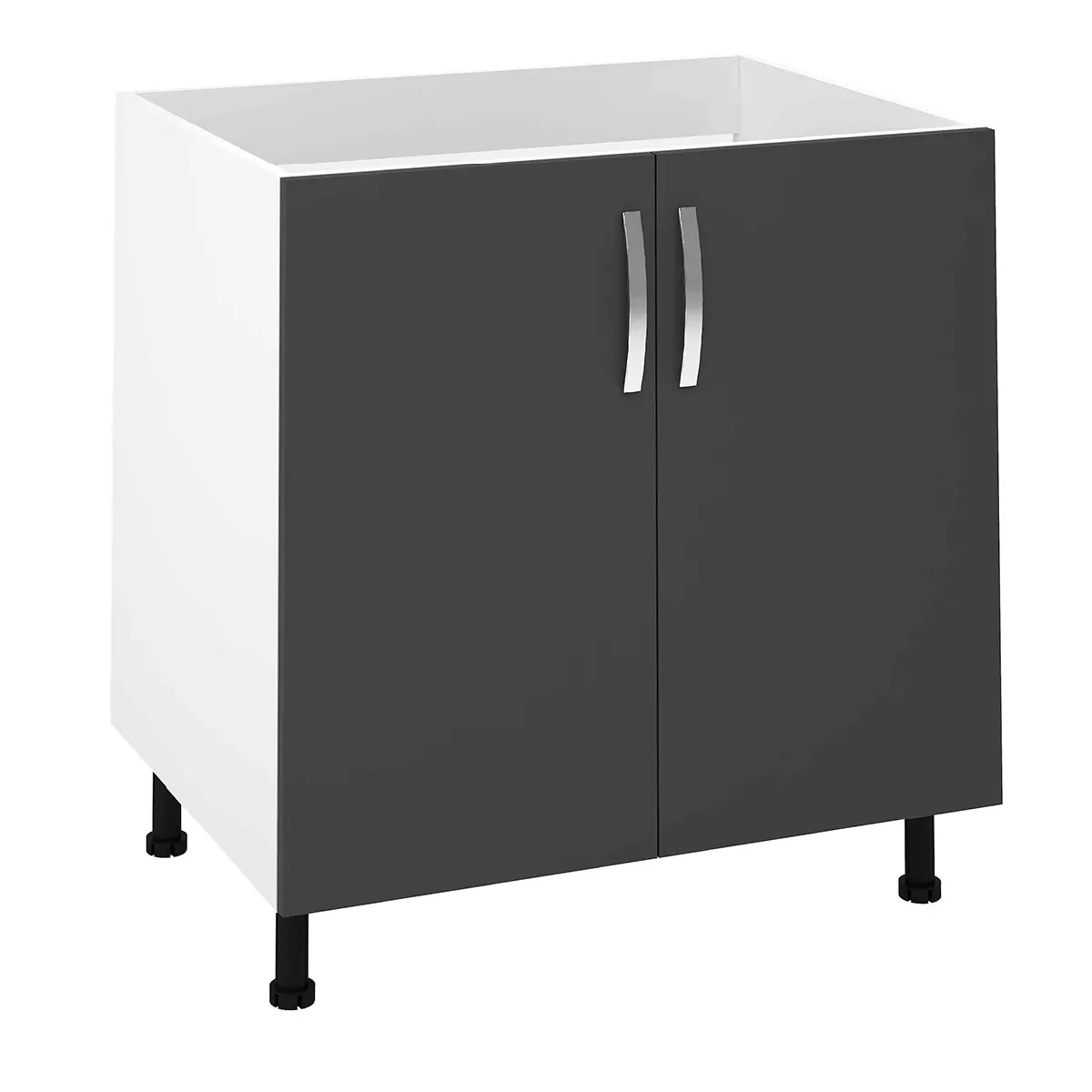 Pegane Meuble Bas Cuisine pour Évier - Gris