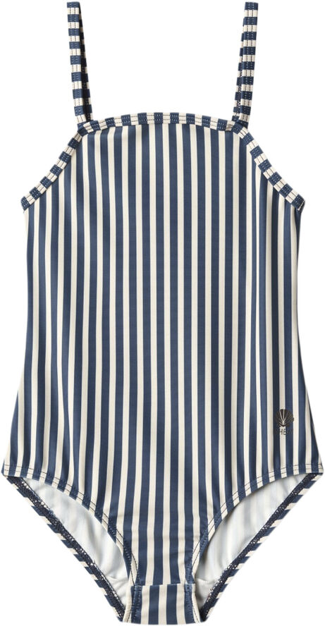 Wheat Badedragt Manon Indigo stripe
