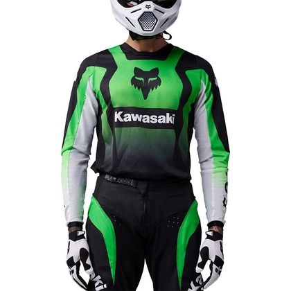 Maillot cross Fox 180 KAWASAKI 2025 - Vert