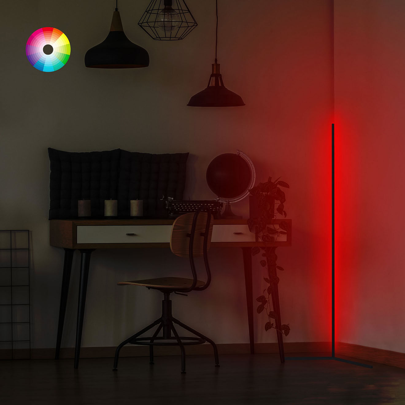 Sheen Lampadaire Lumos multicolore - L.120 cm