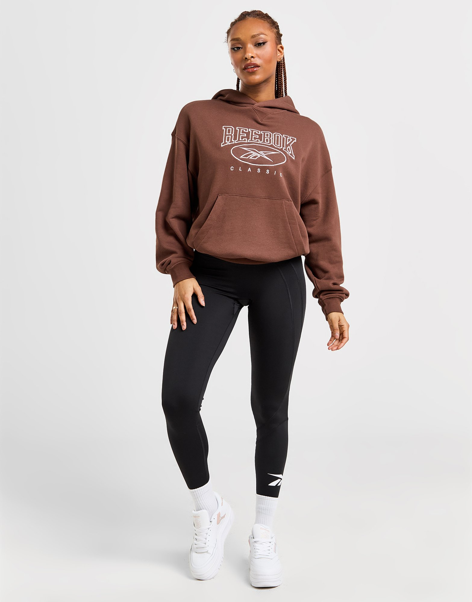 Reebok Sweat à Capuche Classic Logo Femme