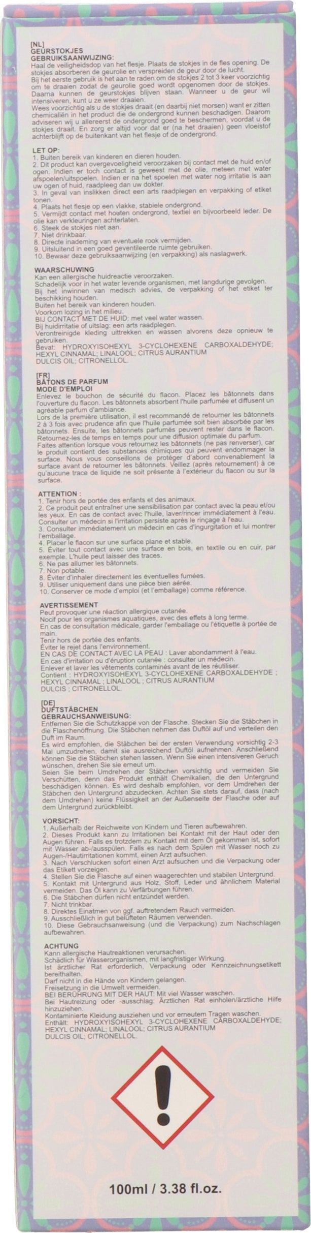 Intratuin geurstokjes Aila Soft Cotton 100 ml