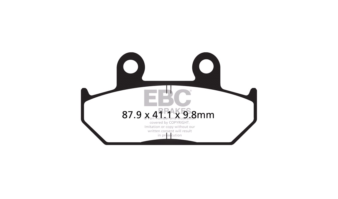 Bremseklodser foran EBC HH Sinter, Elefant 750 93-95