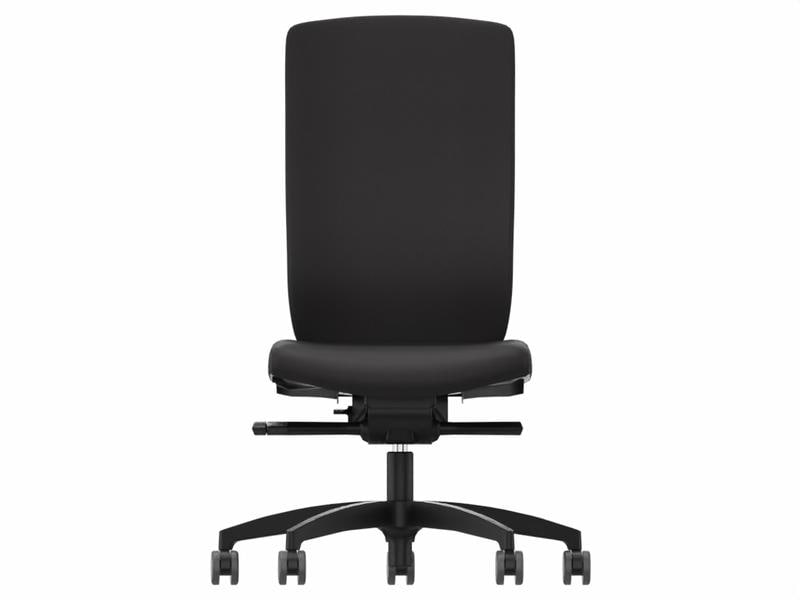 Züco Bürostuhl Forma King Plus, mit Polsterrücken, Schwarz Bürodrehstuhl ohne Armlehnen
