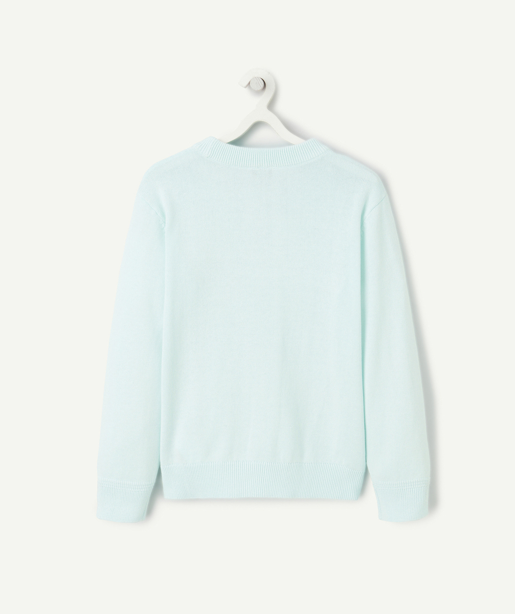 gilet tricot garçon en coton bio vert