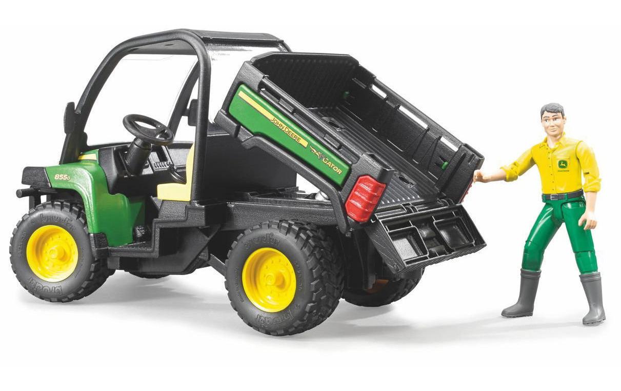 Landwirtschaftsfahrzeug John Deere Gator 8550 mit FahrerSpielspass auf der Baustelle