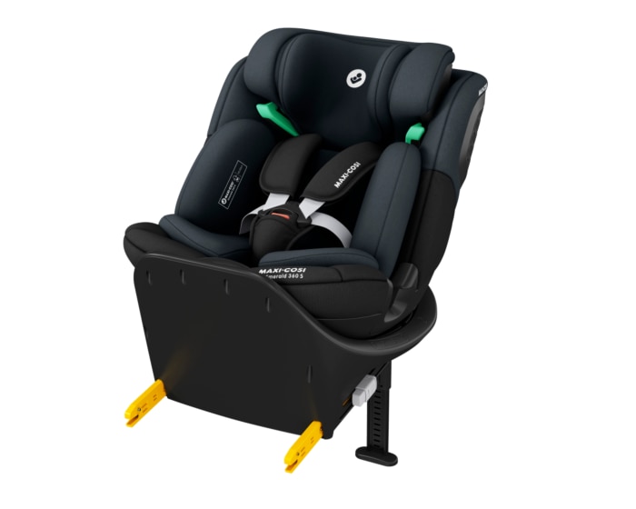 Emerald 360 S 0 - 12 Y  40 - 150 cm  0 - 36 kg    Wächst mit deinem Kind mit |    FlexiSpin-Drehung um 360° |    Bequeme Liegepositionen |    G-CELL Seitenaufprallschutz |