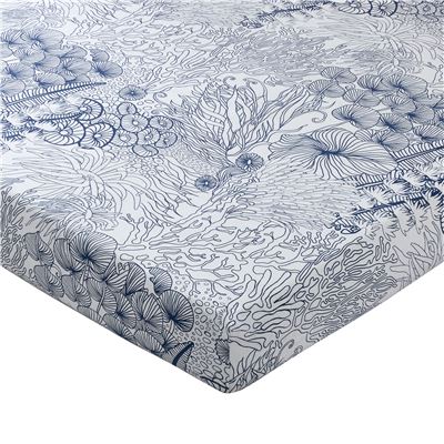 Linge de lit motif fonds sous-marins - BECQUET CRÉATION