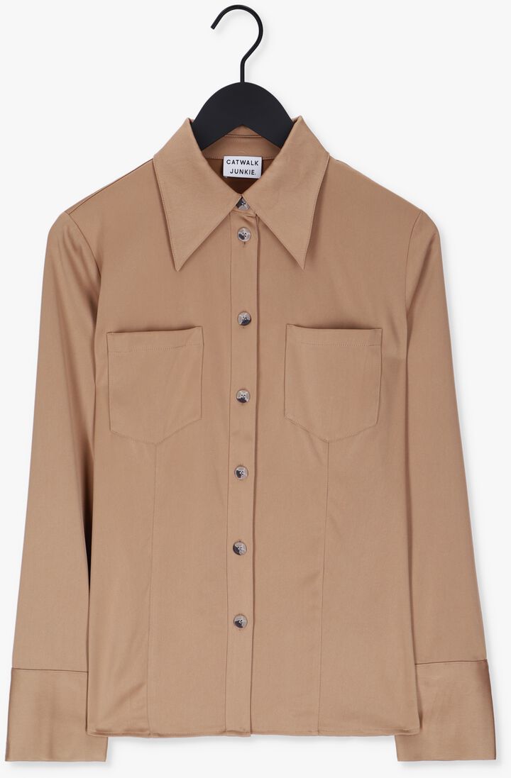 CATWALK JUNKIE bruine catwalk junkie blouse bl camelia