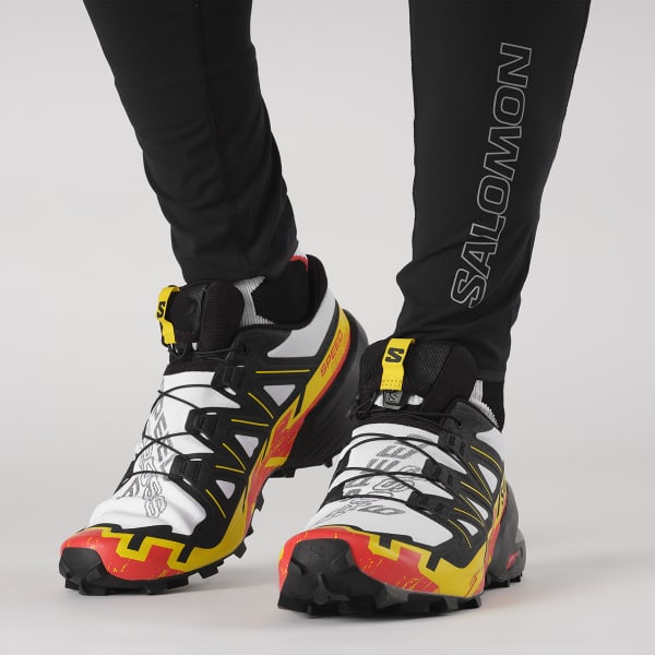 Chaussure trail SALOMON SPEEDCROSS 6 WHITE/BLACK/EMPIRE YELLOW
