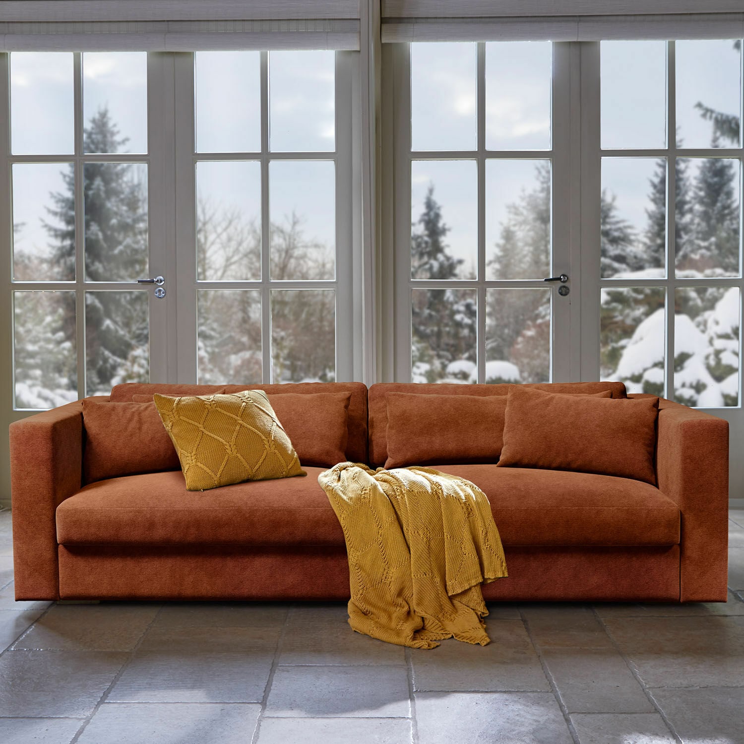 Sofa Vérinette terrakotta