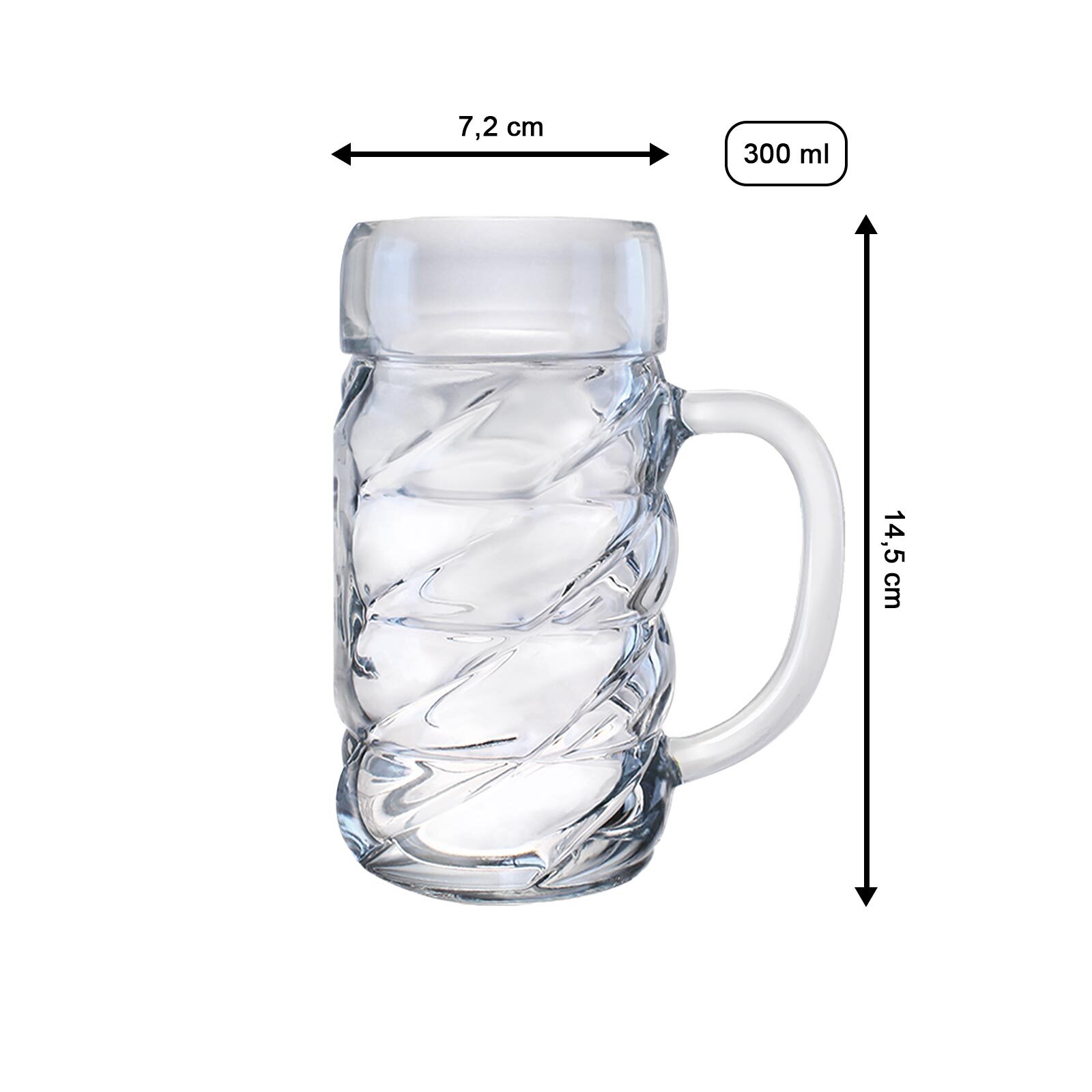 Stölzle Lausitz Bierkrüge Diamond 0,3 Liter 6er Set