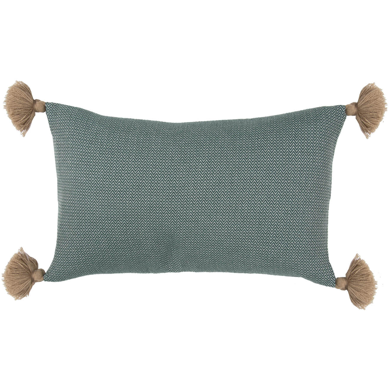 Febronie Housse de coussin chevron Stockholm kaki - 50x30 cm