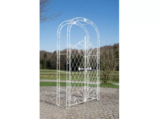 Arche à rosiers - Métal & Métal - Blanc antique - Melissa