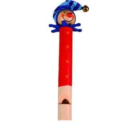 Out of the Blue Pfeife Holz Clown ca. 12 cm, 1 Stk., sortiert