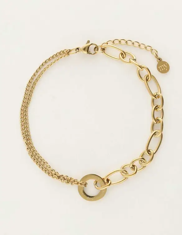 My Jewellery Armband met verschillende schakels ''Love'' MJ10642