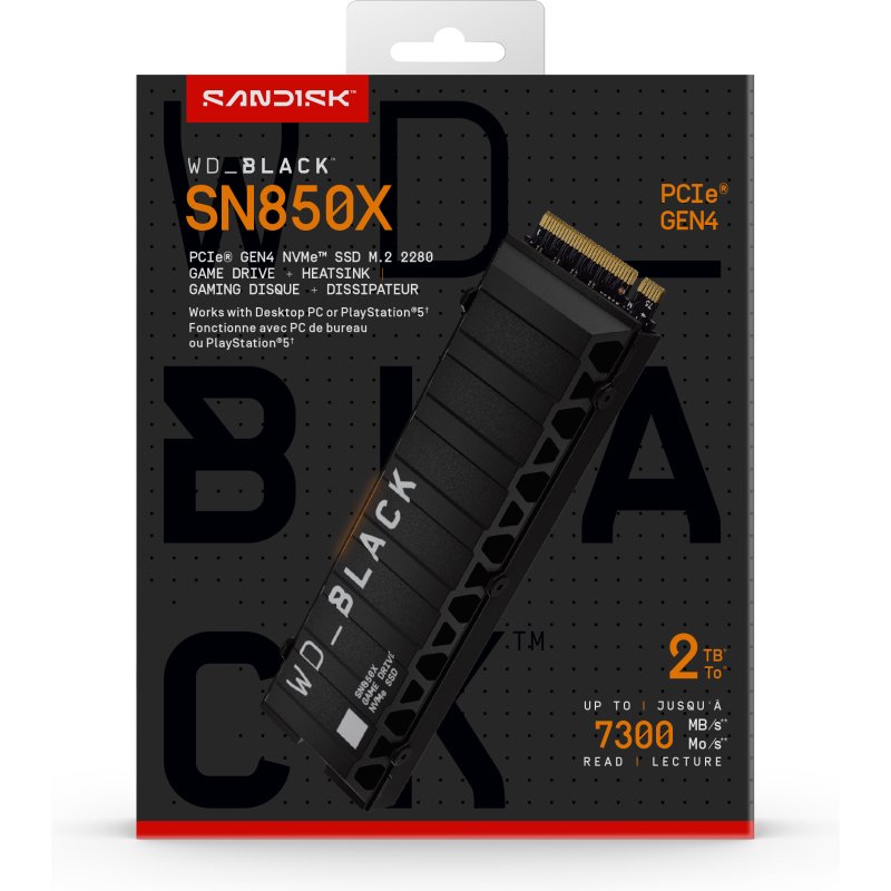 Western Digital Black WD_BLACK SN850X NVMe 2 To M.2 PCI Express 4.0