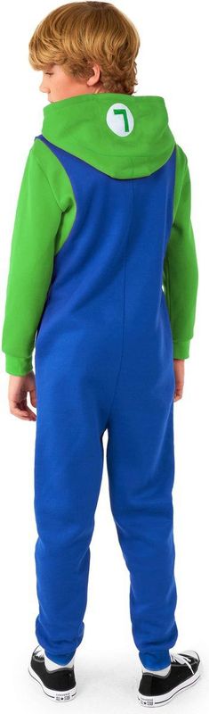 OppoSuits Onesie Luigi Blauw/Groen