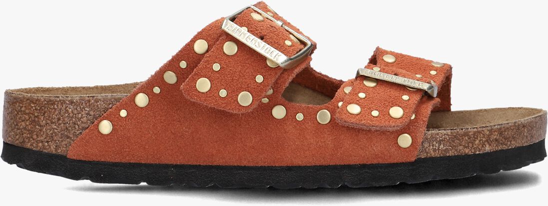 oranje birkenstock teenslippers arizona rivet border