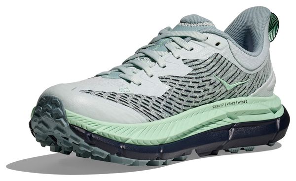 Chaussures Trail Hoka Mafate Speed 4 Bleu/Vert Femme