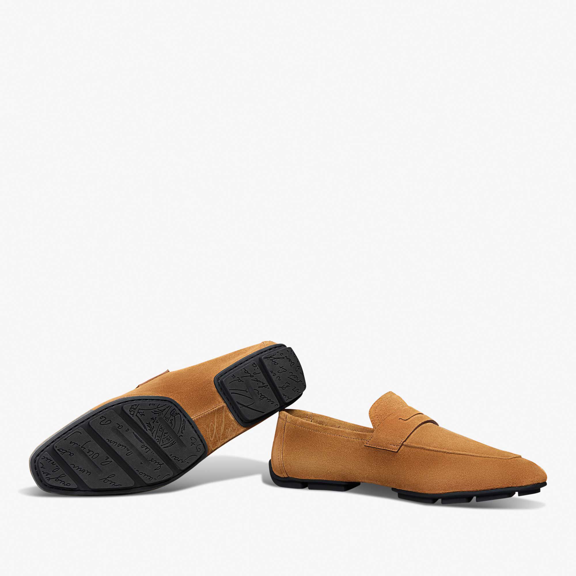 Mocassin Lorenzo Drive En Cuir Camoscio Scritto