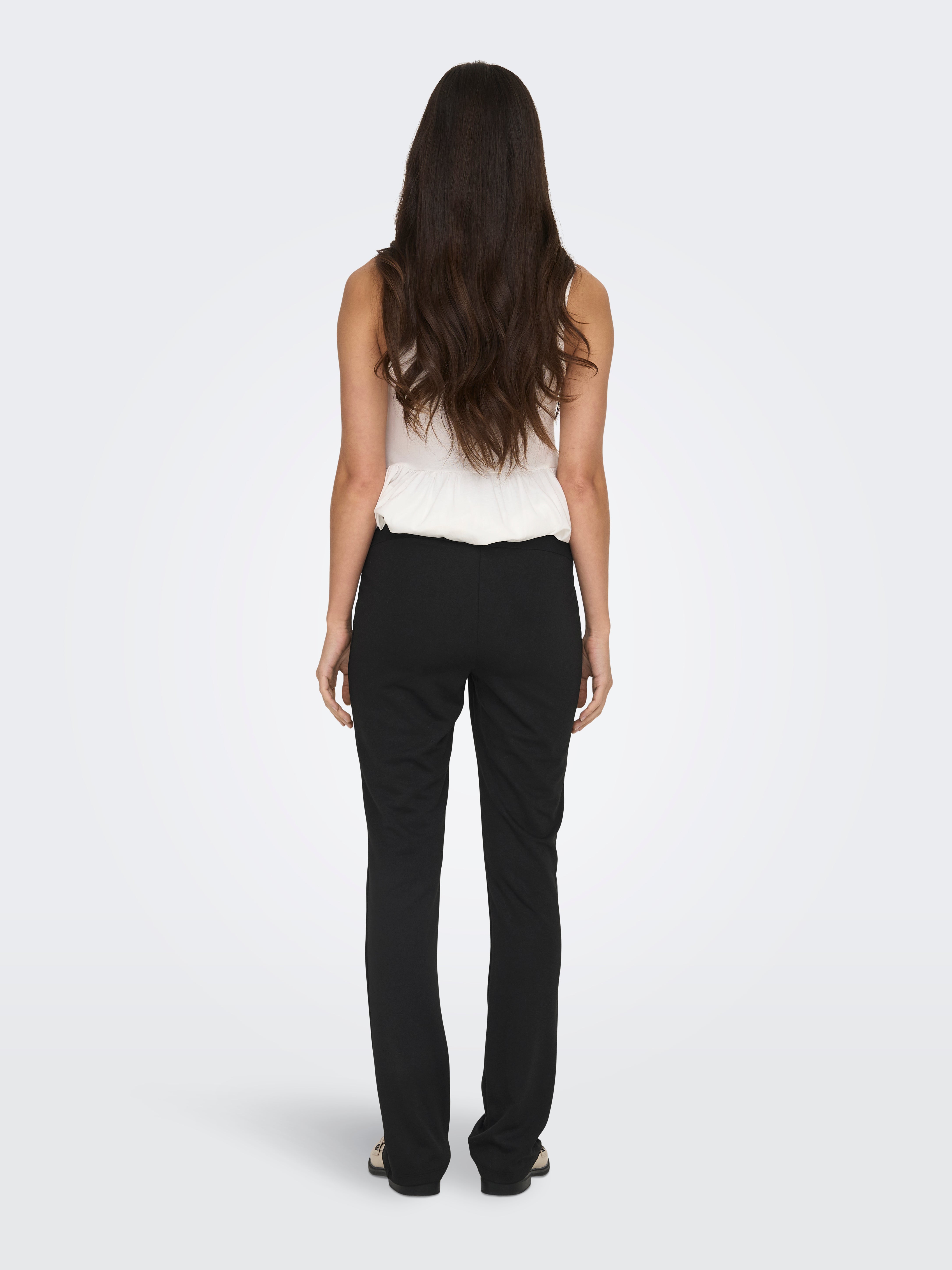 OLMTIMI Hohe Taille Normal geschnitten Hose Black