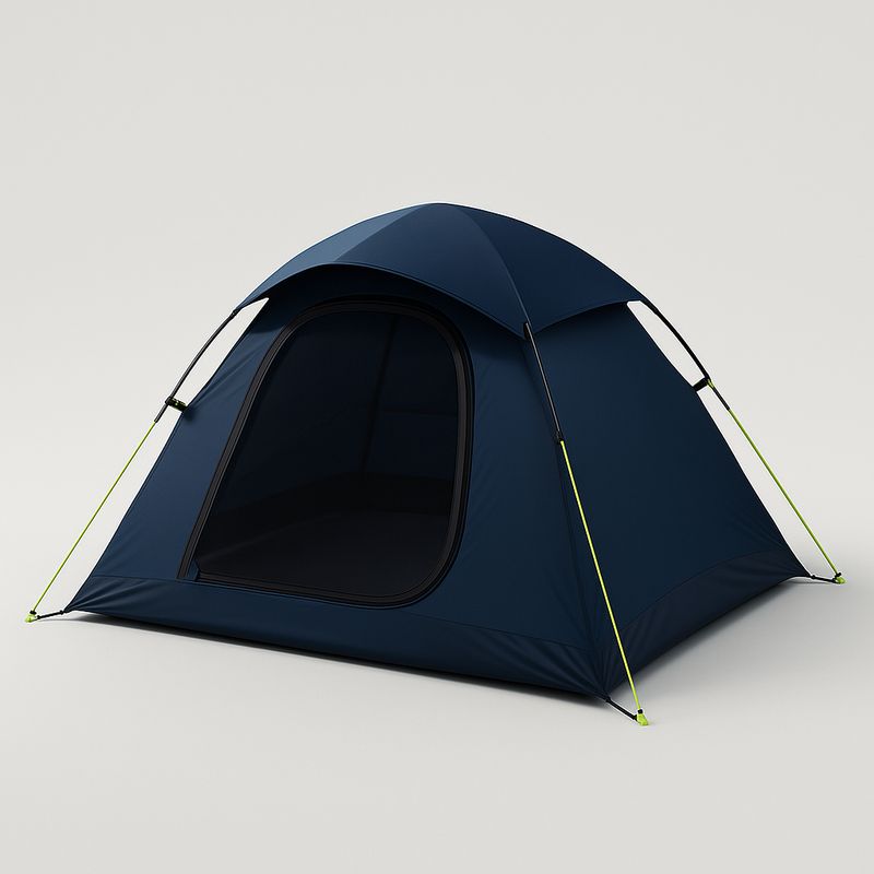 Campingzelt Kuppelform Blau Polyester 200x150x120cm