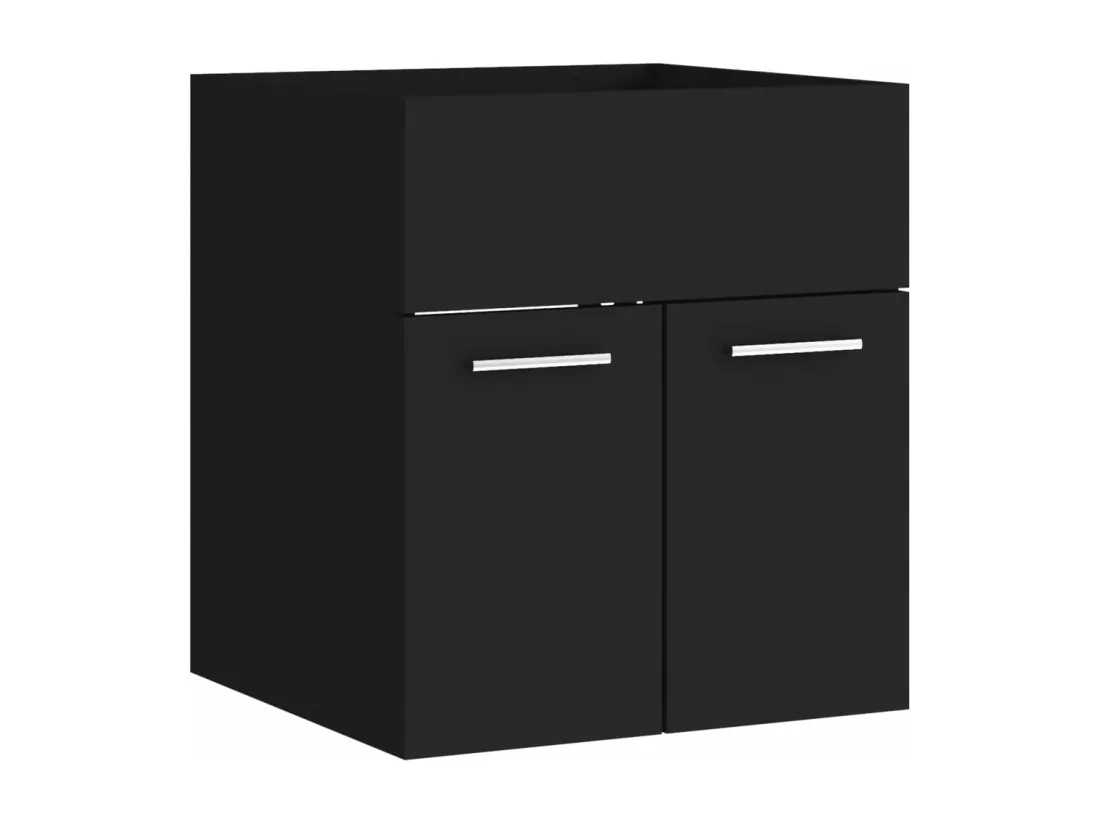 Armoire d'évier Noir 41x38,5x46 cm Bois d’ingénierie