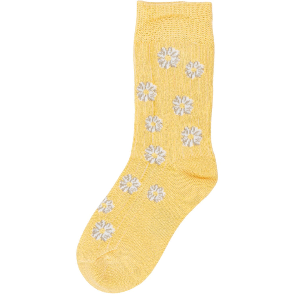 Køb minipop® Yellow Sun/Flower Bambus Motif Strømper