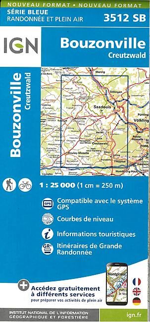IGN - 3512 SB BOUZONVILLE 1 25 000