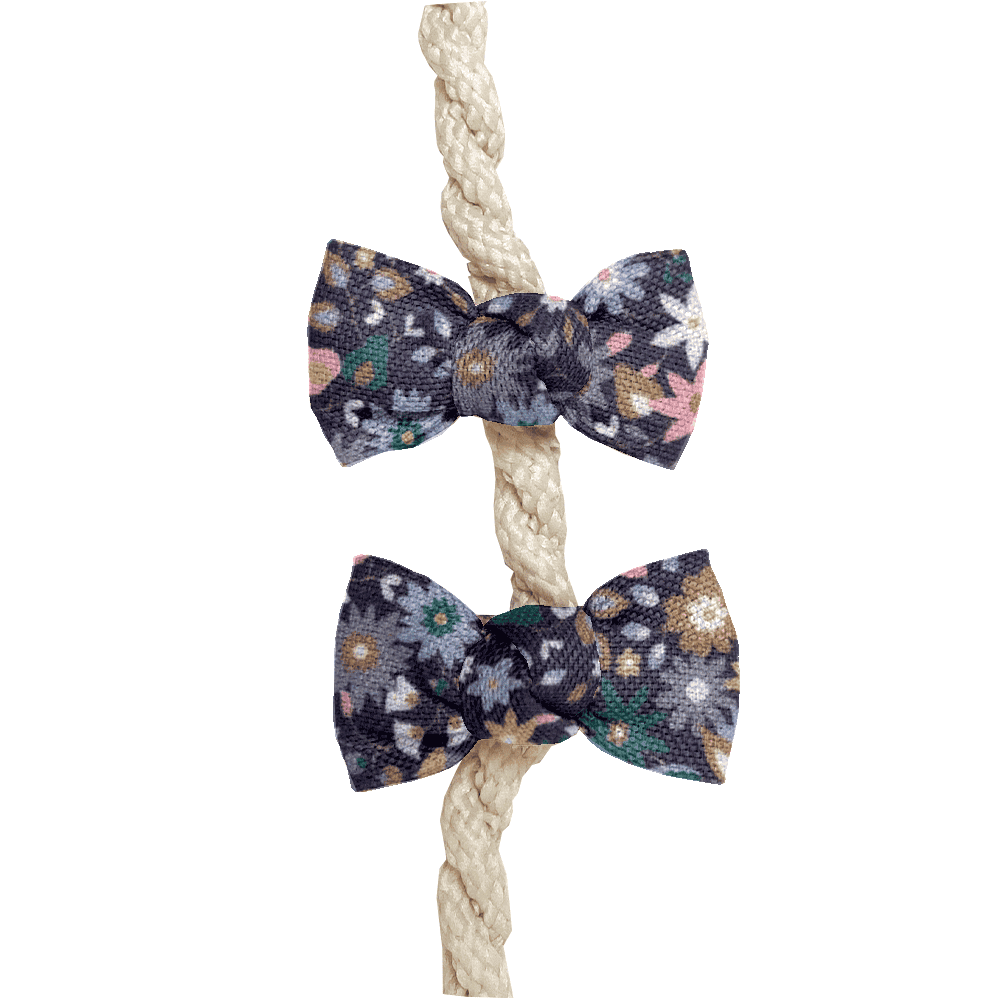Barrettes Clic-Clac Petits Noeuds Seventies