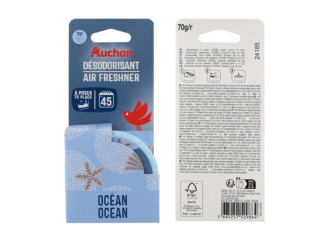 AMBIENTADOR AUTO AUCHAN LATA OCEAN