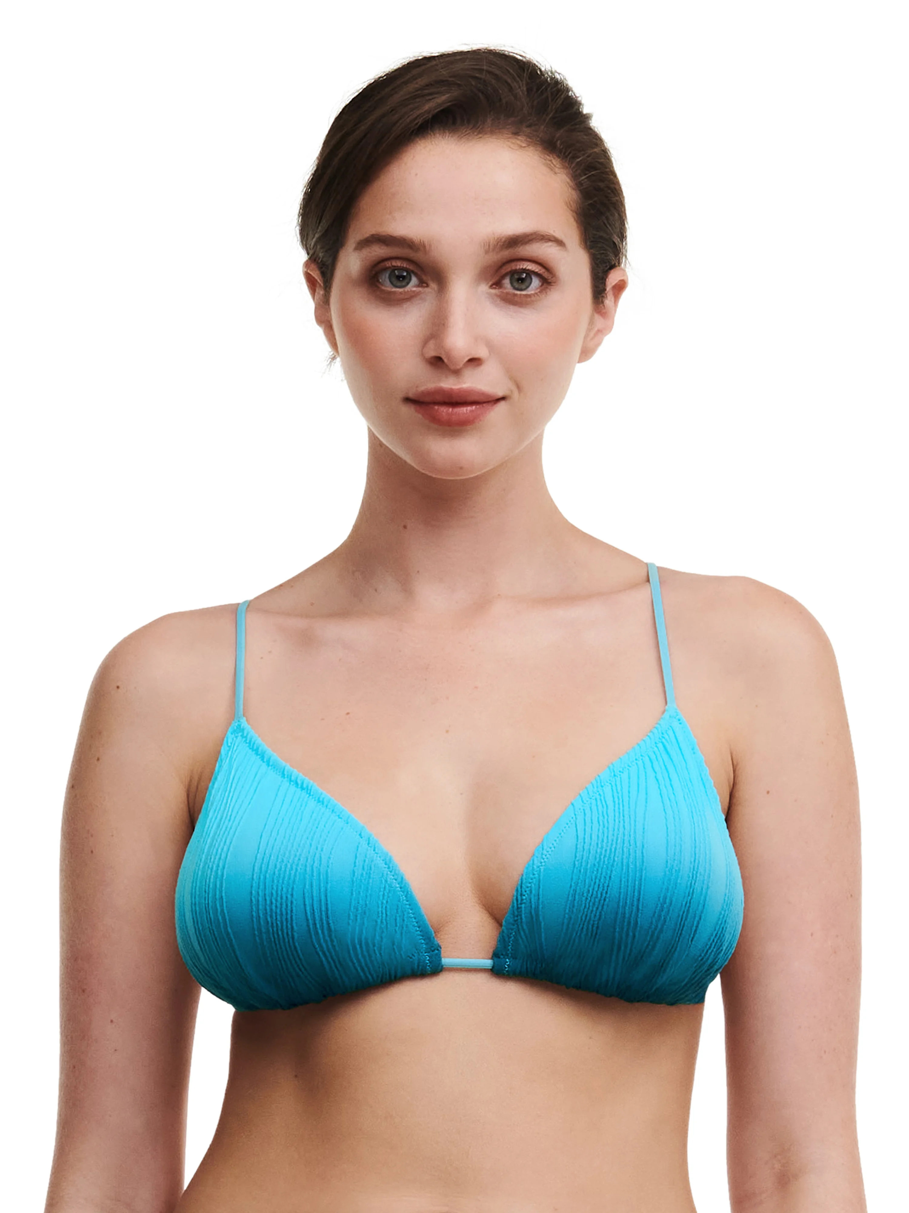 SWIM ONE SIZE - Haut de maillot de bain triangle coques amovibles | Bleu
