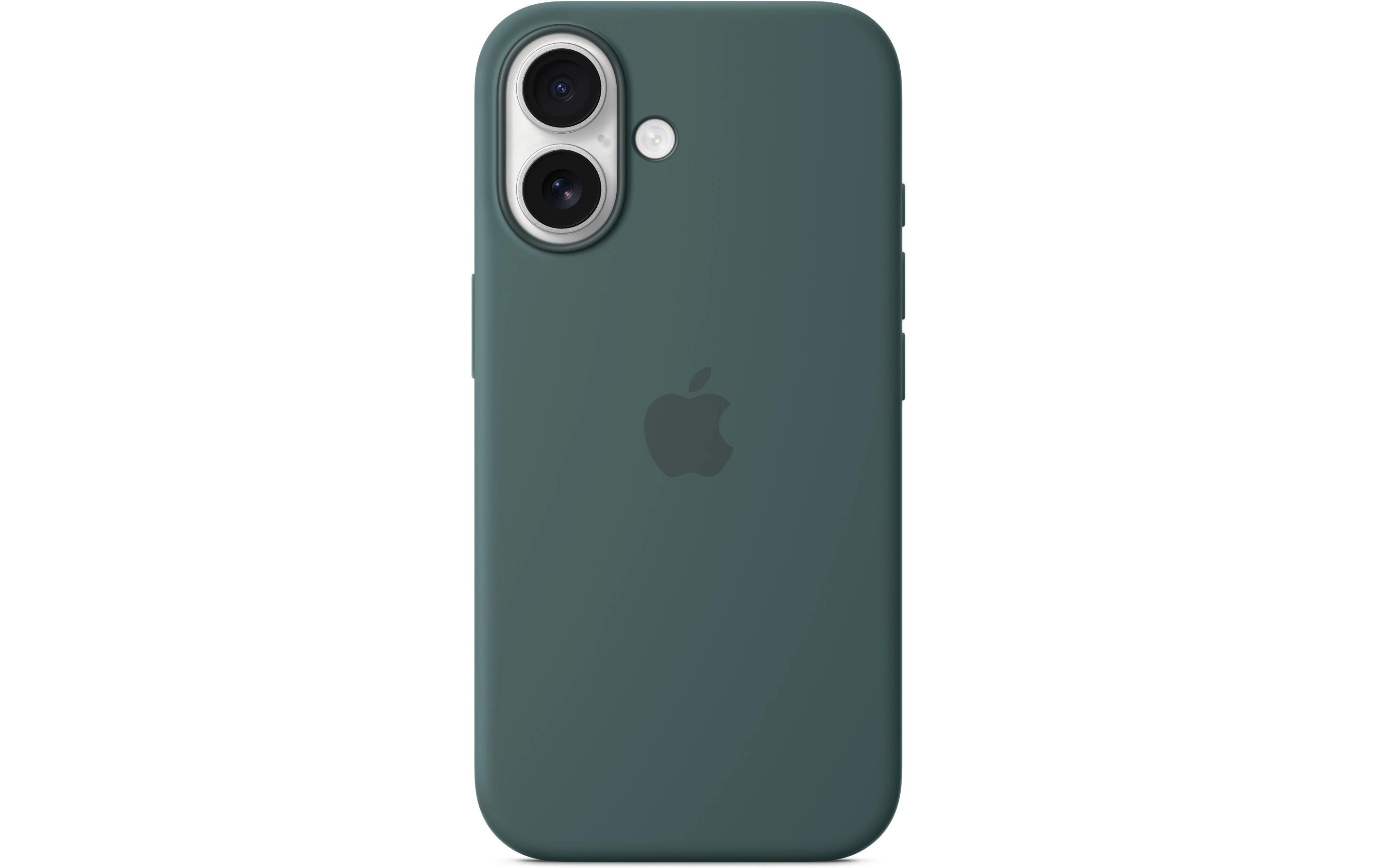 Silicone Case mit MagSafe iPhone 16 SeegrünSilikon-Backcover mit «MagSafe» für das Apple iPhone 16
